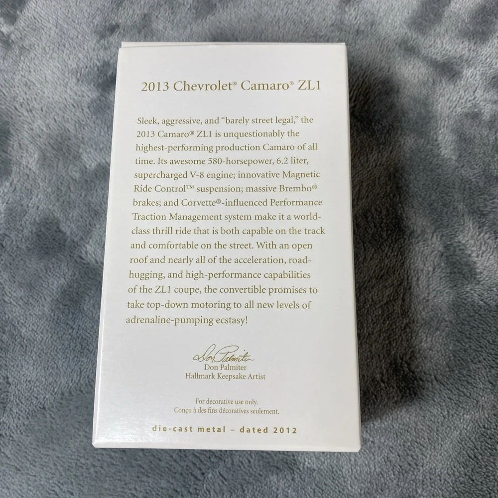 2013 Chevrolet Camaro ZL1 Hallmark Keepsake Ornament 2012  Die-Cast